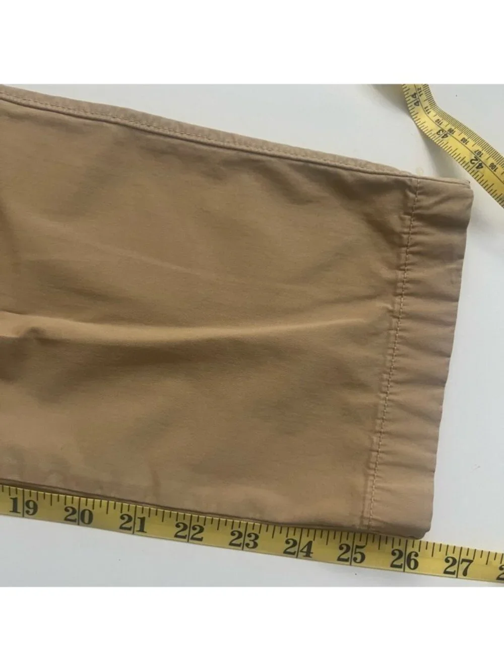 J Crew Tan Chino With Ruffle Waist and Pocket Detail - 2